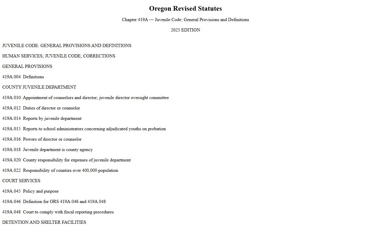 Lane County probate records restrictions for juvenile and protected records